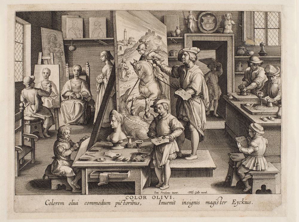 Anonym - Color olivi (Die Erfindung der Ölmalerei durch Jan van Eyck)