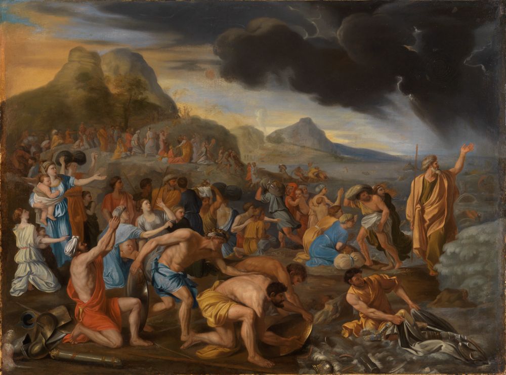 Nicolas Poussin - Kopie - Die Israeliten im Roten Meer