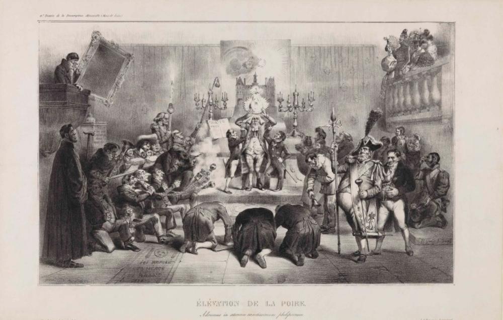 J. J. Grandville - Elévation de la poire