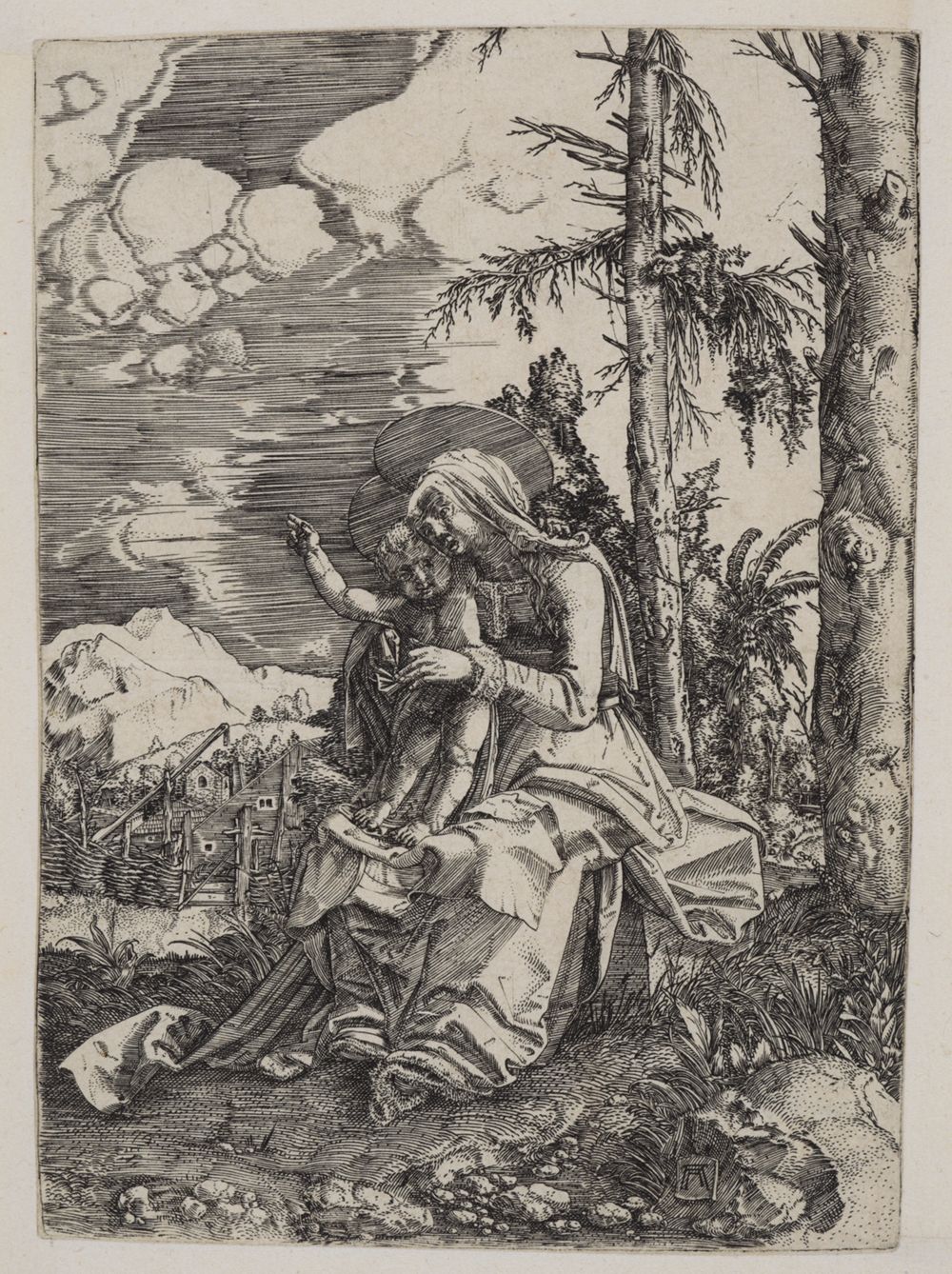 Albrecht Altdorfer - Maria mit segnendem Kinde in der Landschaft
