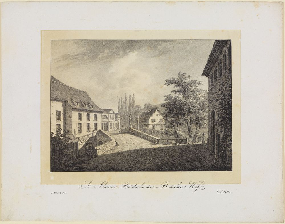Kaspar Obach - St. Johannes Brücke bei dem Badische Hofe