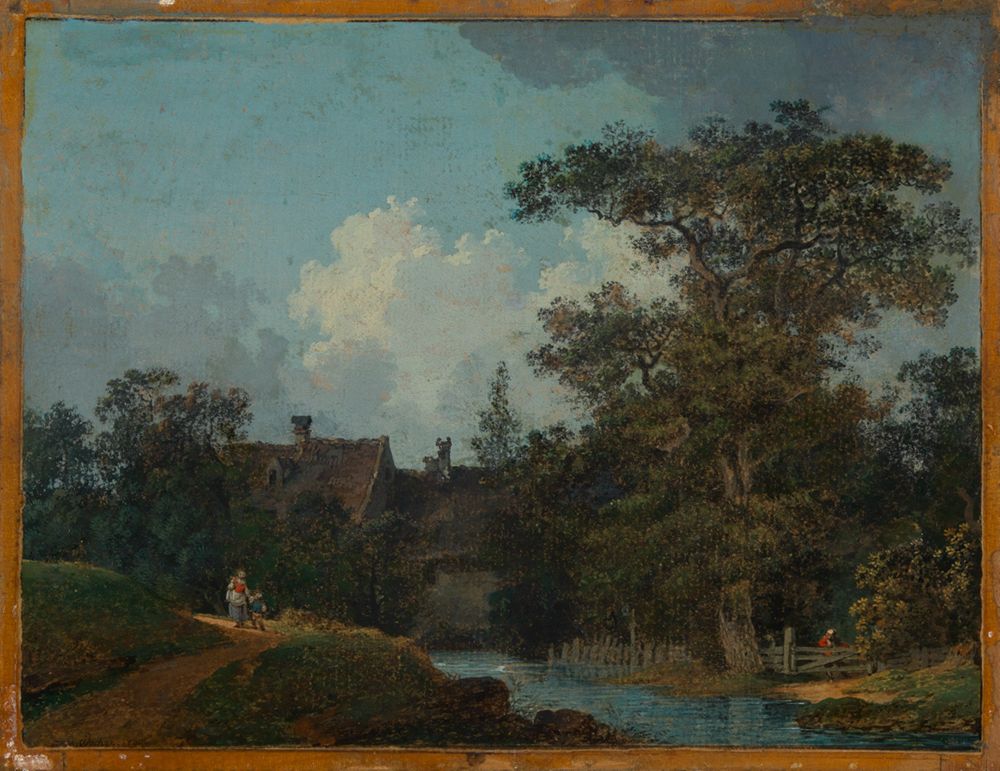 Marquard Wocher - Häuser am Bach