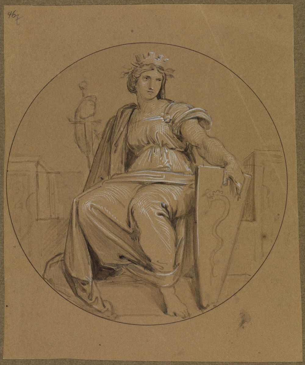 Moritz von Schwind - Allegorie der Stadt Mailand