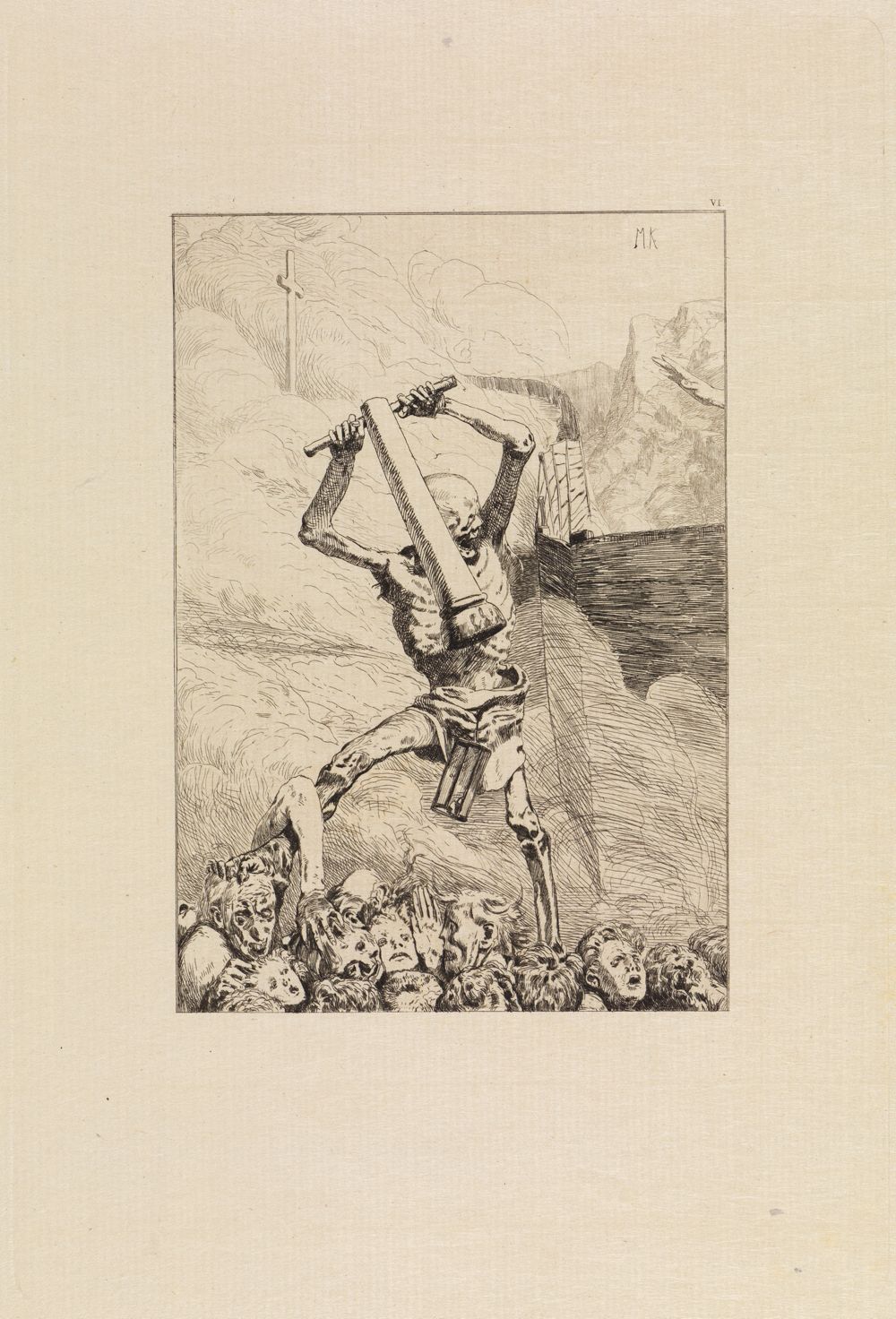 Max Klinger - Dritte Zukunft (Eva und die Zukunft, Opus III, Blatt 6)