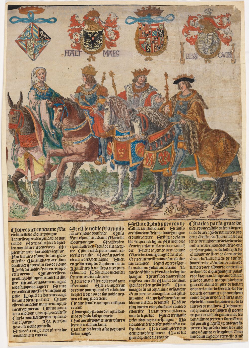 Jacob Cornelisz. van Oostsanen - Maria von Burgund, Maximilian I., Philipp der Schöne, Karl V.