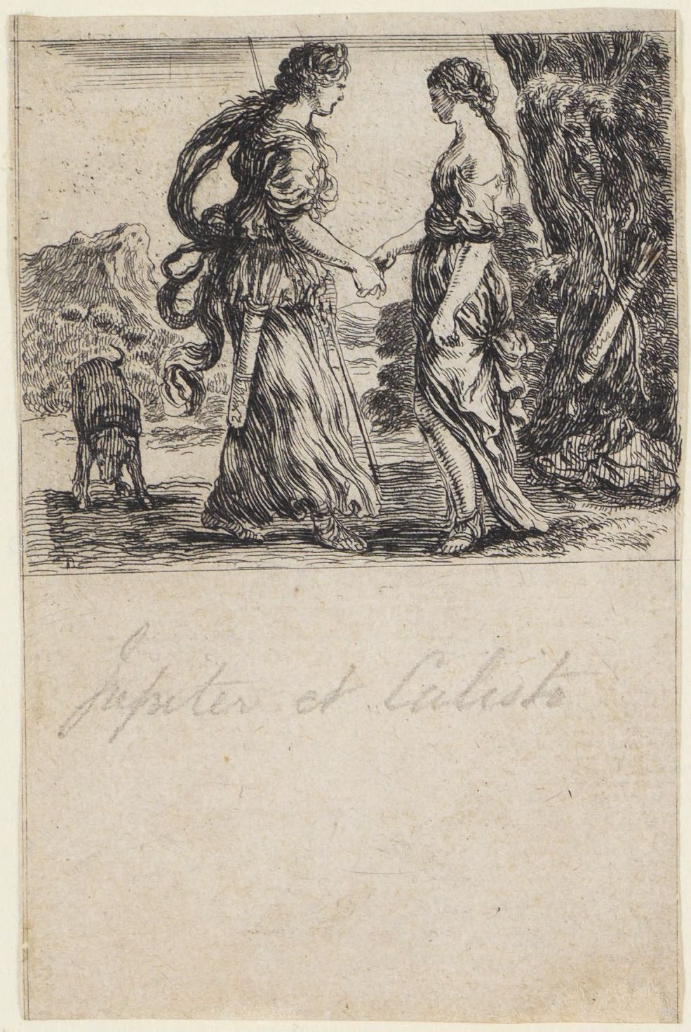 Stefano della Bella - Jeu de la Mythologie - Jupiter et Calisto