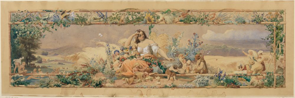 Adolf Schrödter - Jahreszeitenzyklus: Der Sommer