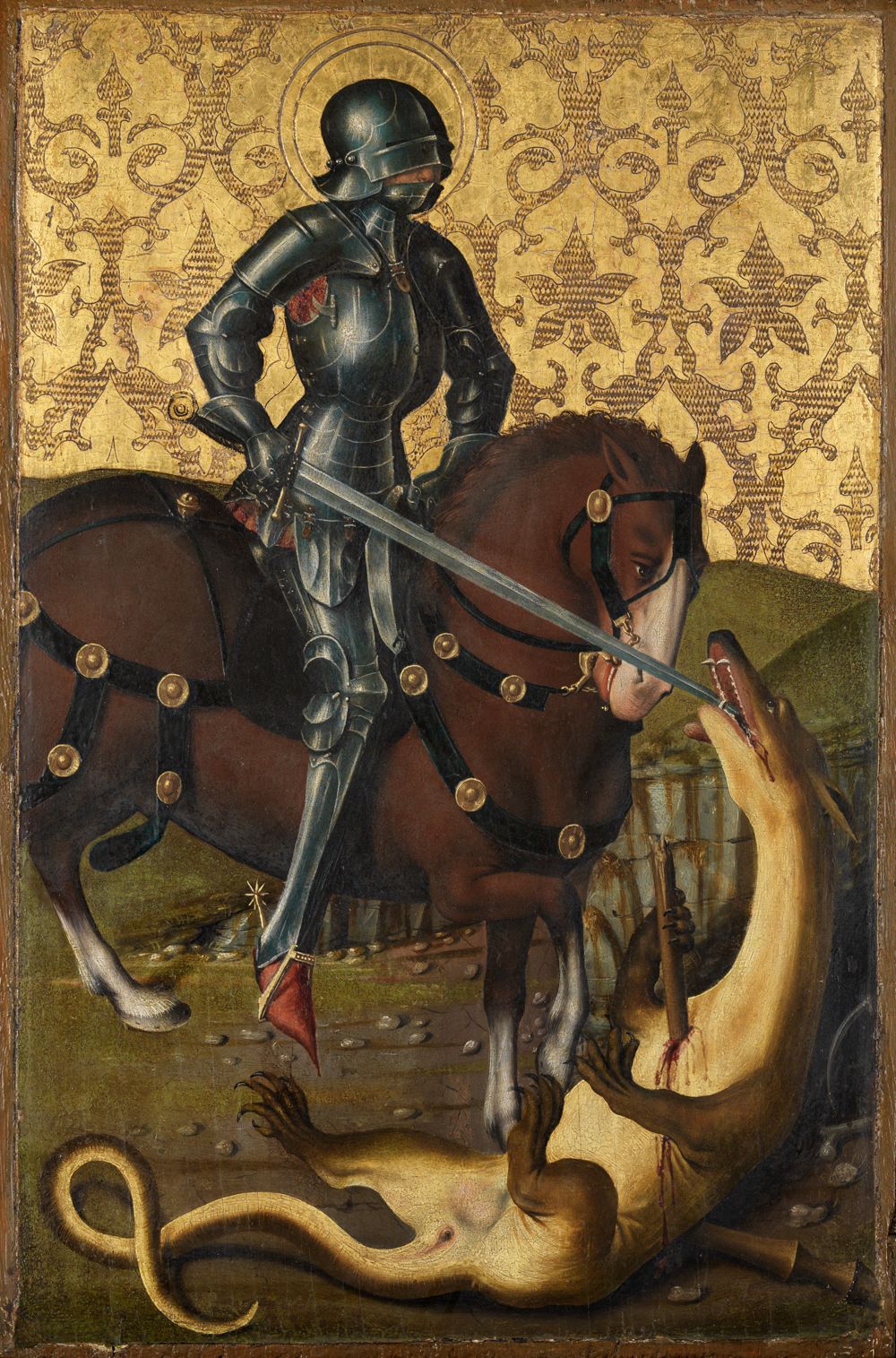 Friedrich Herlin (1425) - Der Heilige Georg als Drachentöter