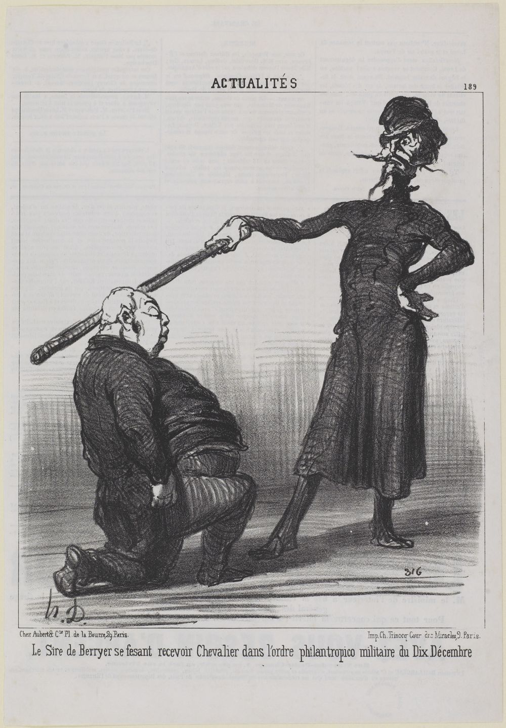 Honoré Daumier - Le Sire de Berryer ...
