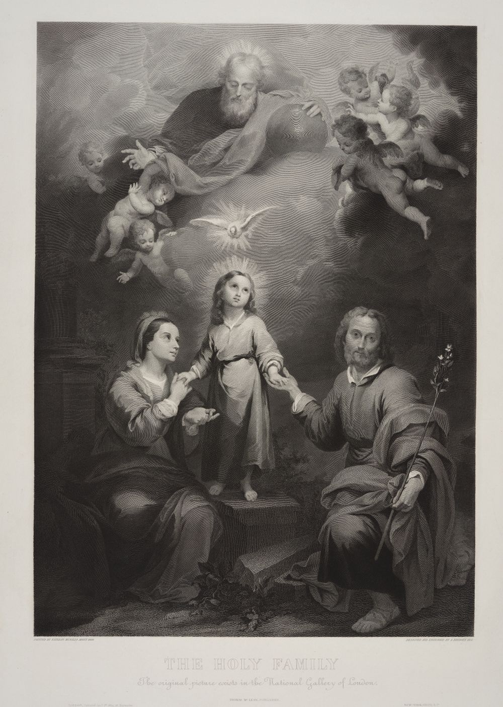 Francois-Eugène-Augustin Bridoux - The Holy Familiy