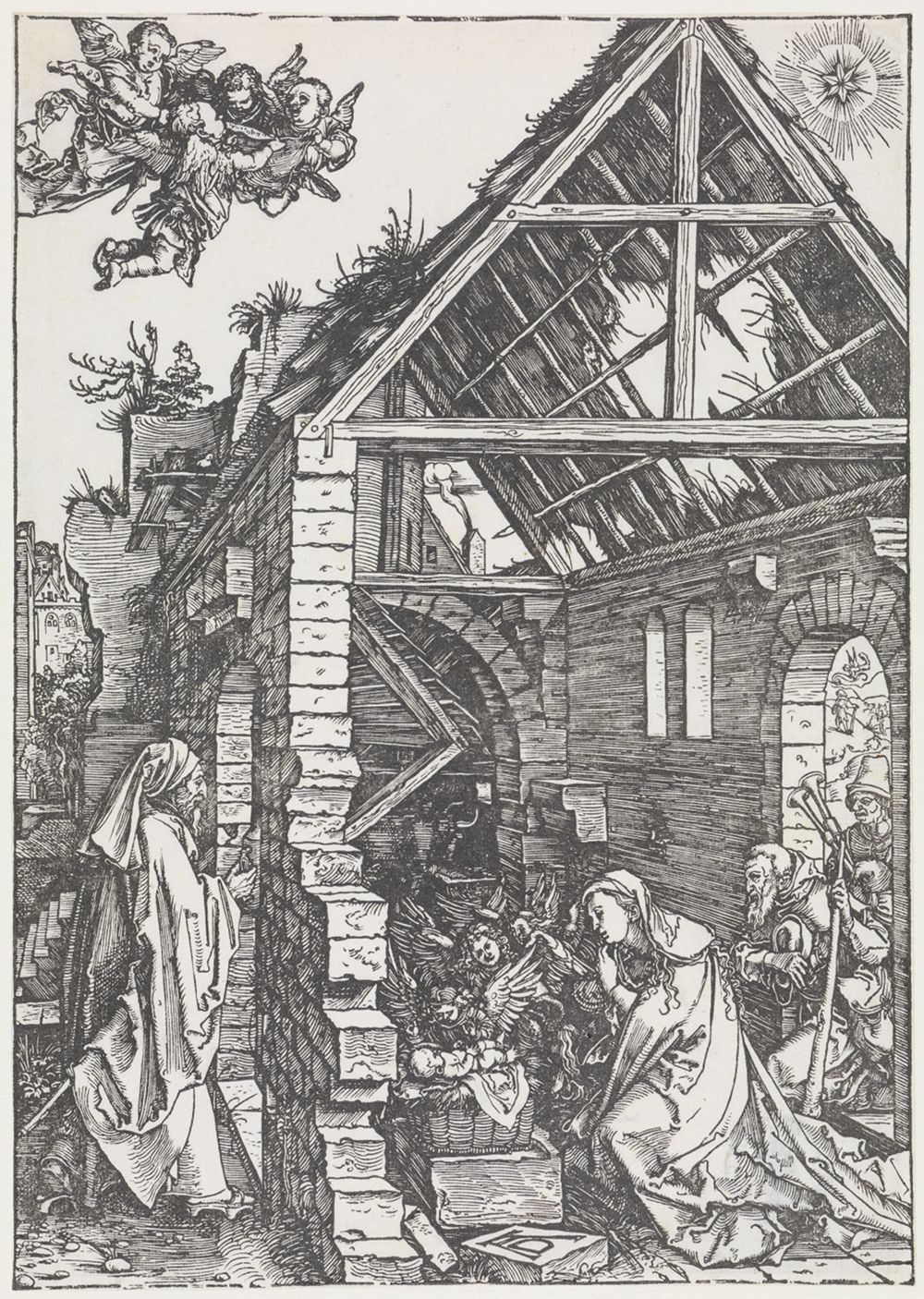 Albrecht Dürer - Die Geburt Christi (Anbetung der Hirten)