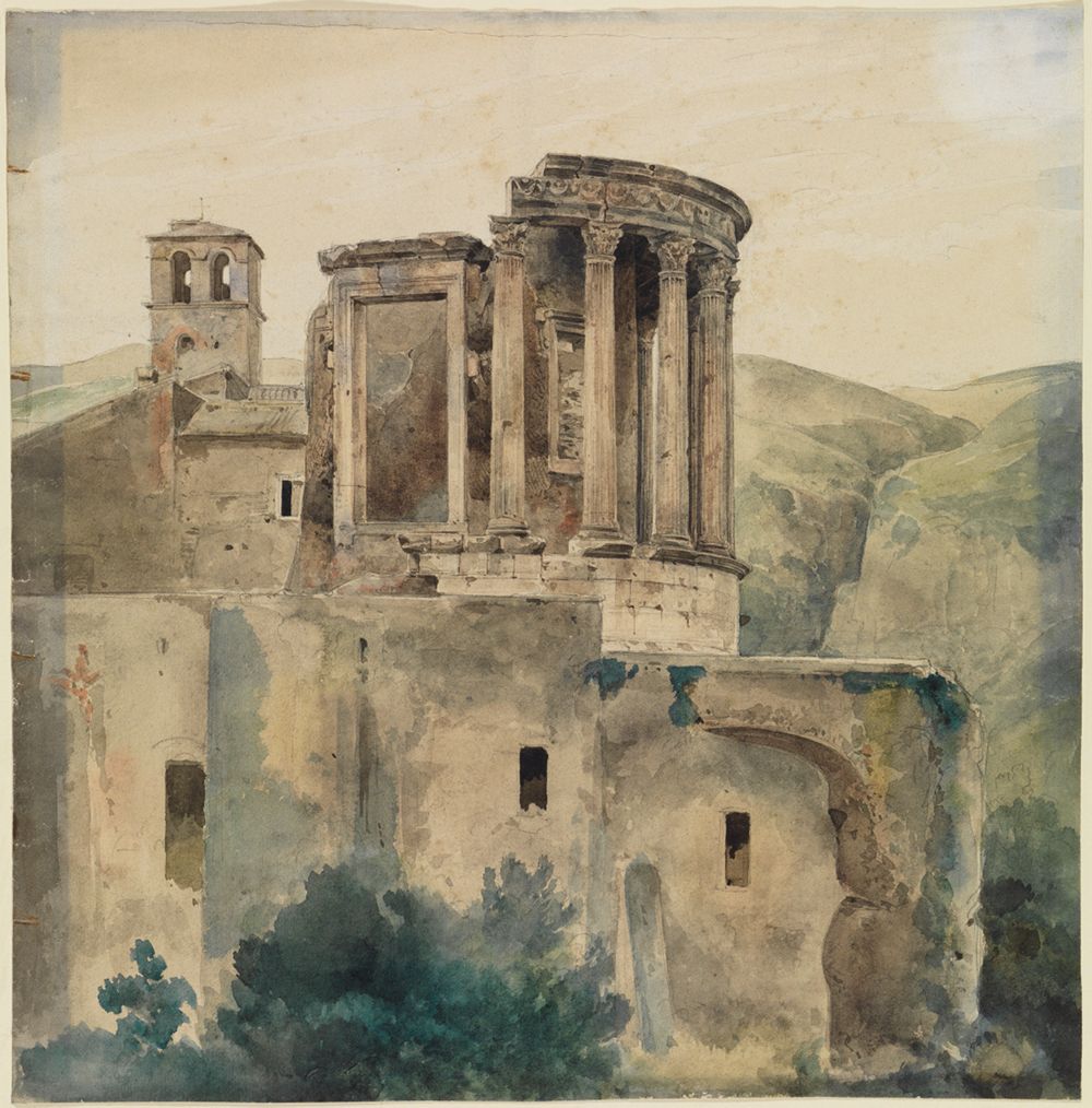 Ernst Fries - Der Tempel der Vesta in Tivoli