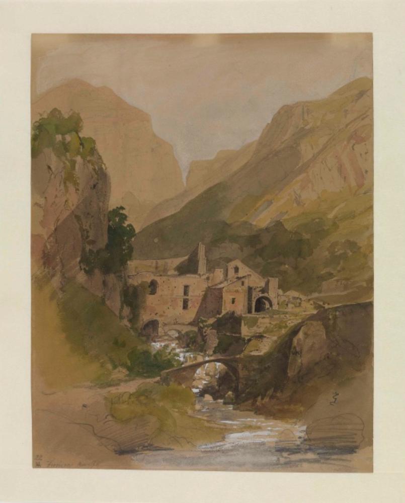 Thomas Ender - Der Eisenhammer im Mühlental bei Amalfi