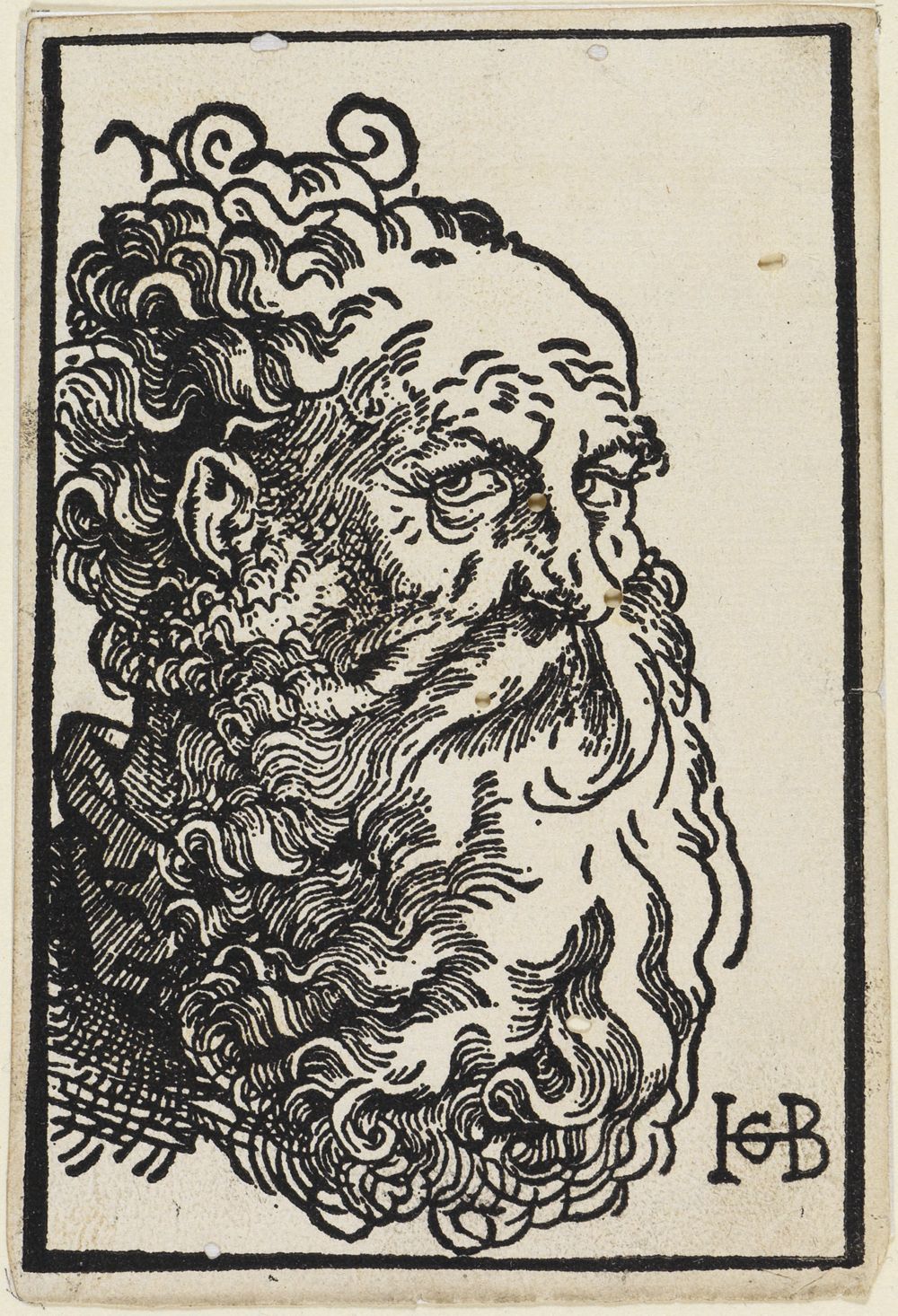 Hans Baldung - Kopf eines bärtigen Alten