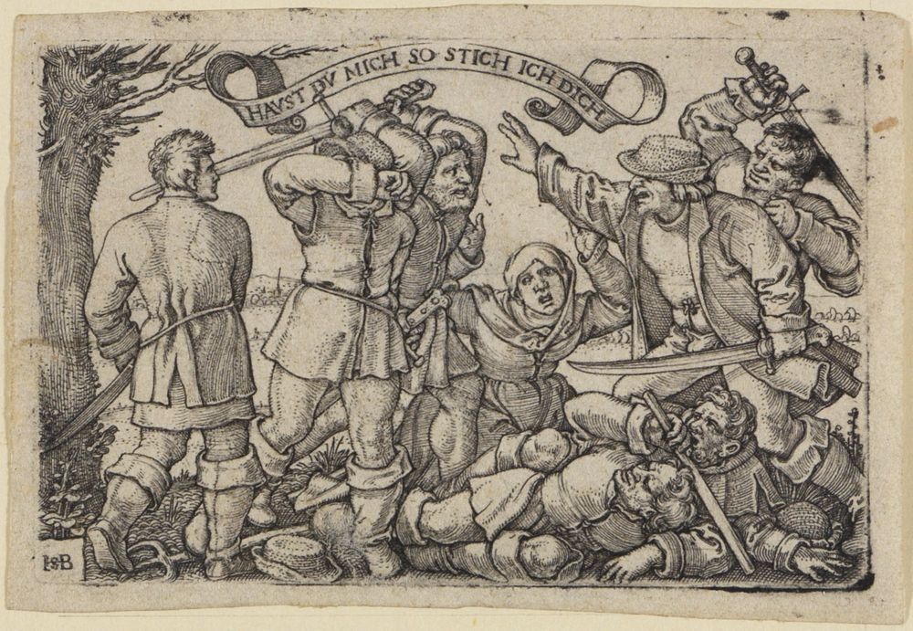 Sebald Beham - Bauernschlägerei