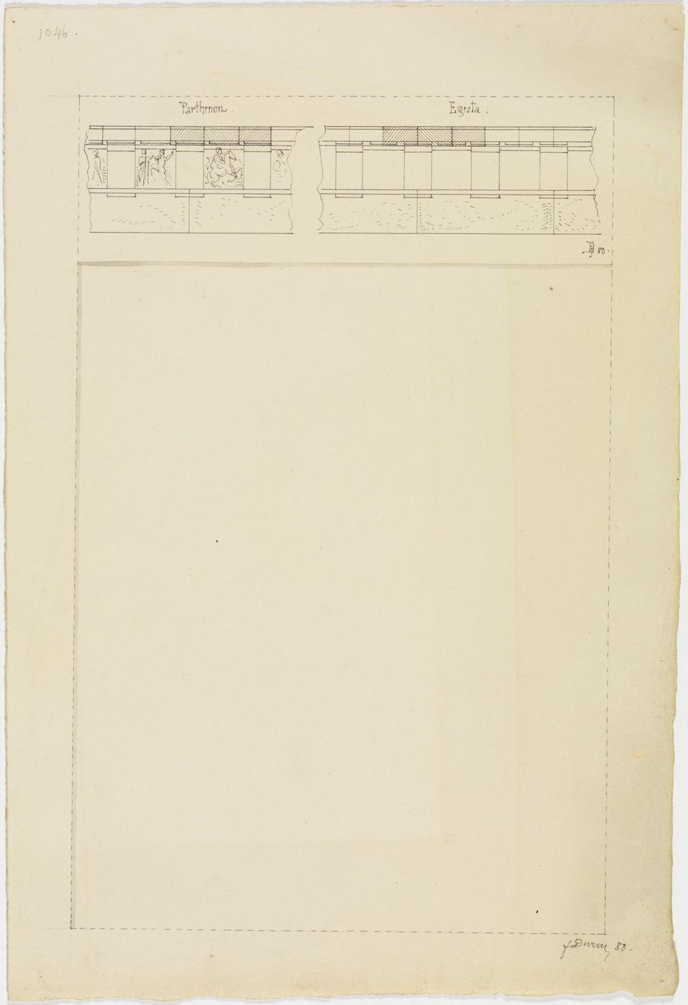 Josef Wilhelm Durm - Friesstudien in Egesta und Parthenon