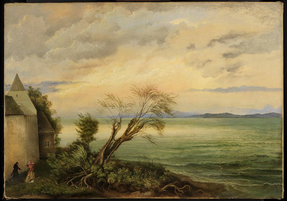 Georg Wilhelm Issel - Stürmischer Abend am Bodensee