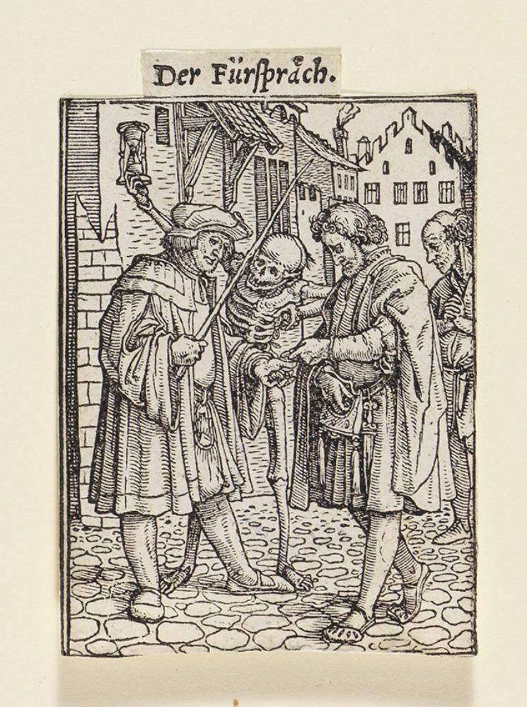 Hans Holbein (1497) - Der Fürsprech (Totentanz)