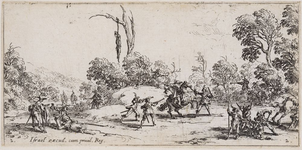 Jacques Callot - Raubüberfall auf der Landstraße