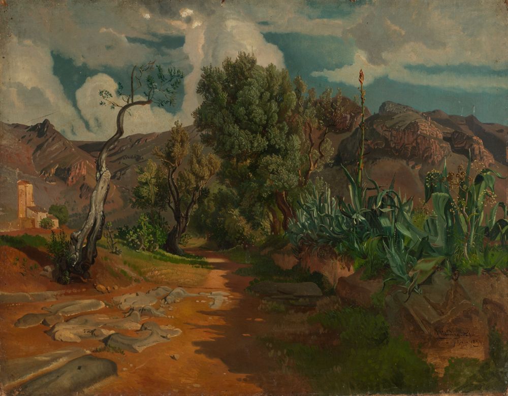 Heinrich Ludwig (1829) - Landschaft bei Palermo