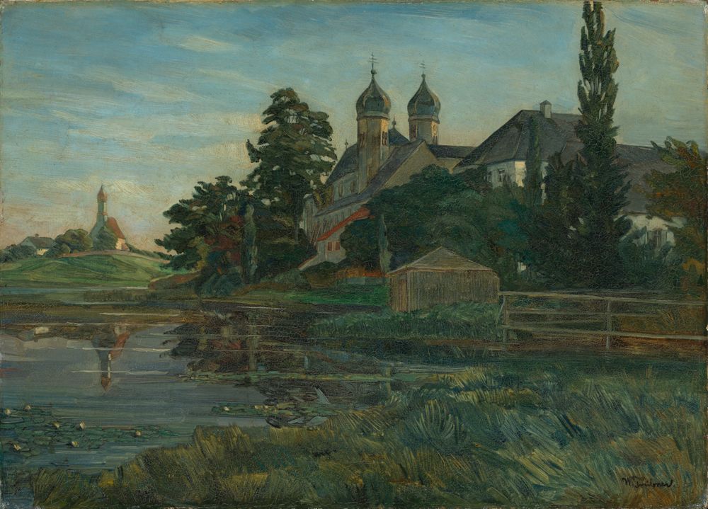 Wilhelm Trübner - Ansicht von Kloster Seeon
