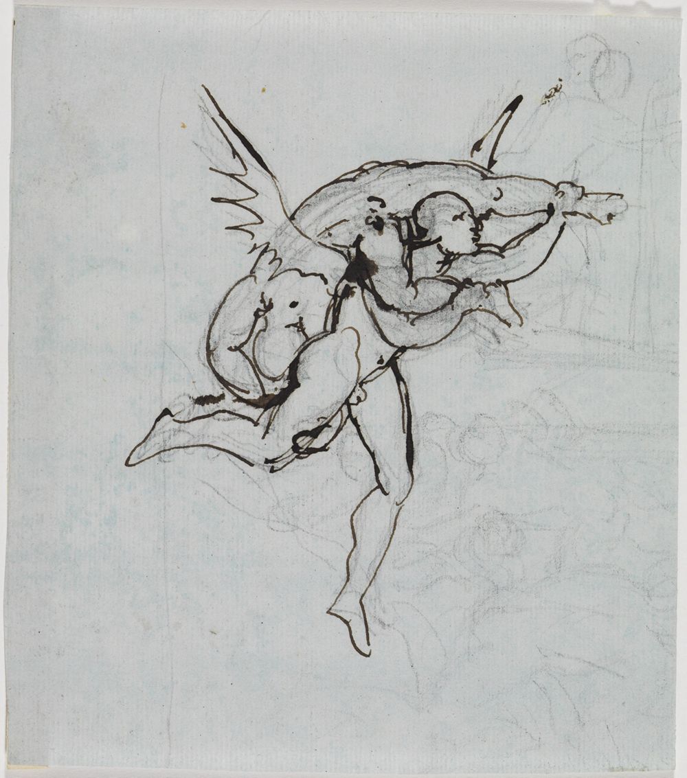 Joseph Anton Koch - Studie des Ratsherrn von Lucca (Dante Inferno, Canto 21, V 34)