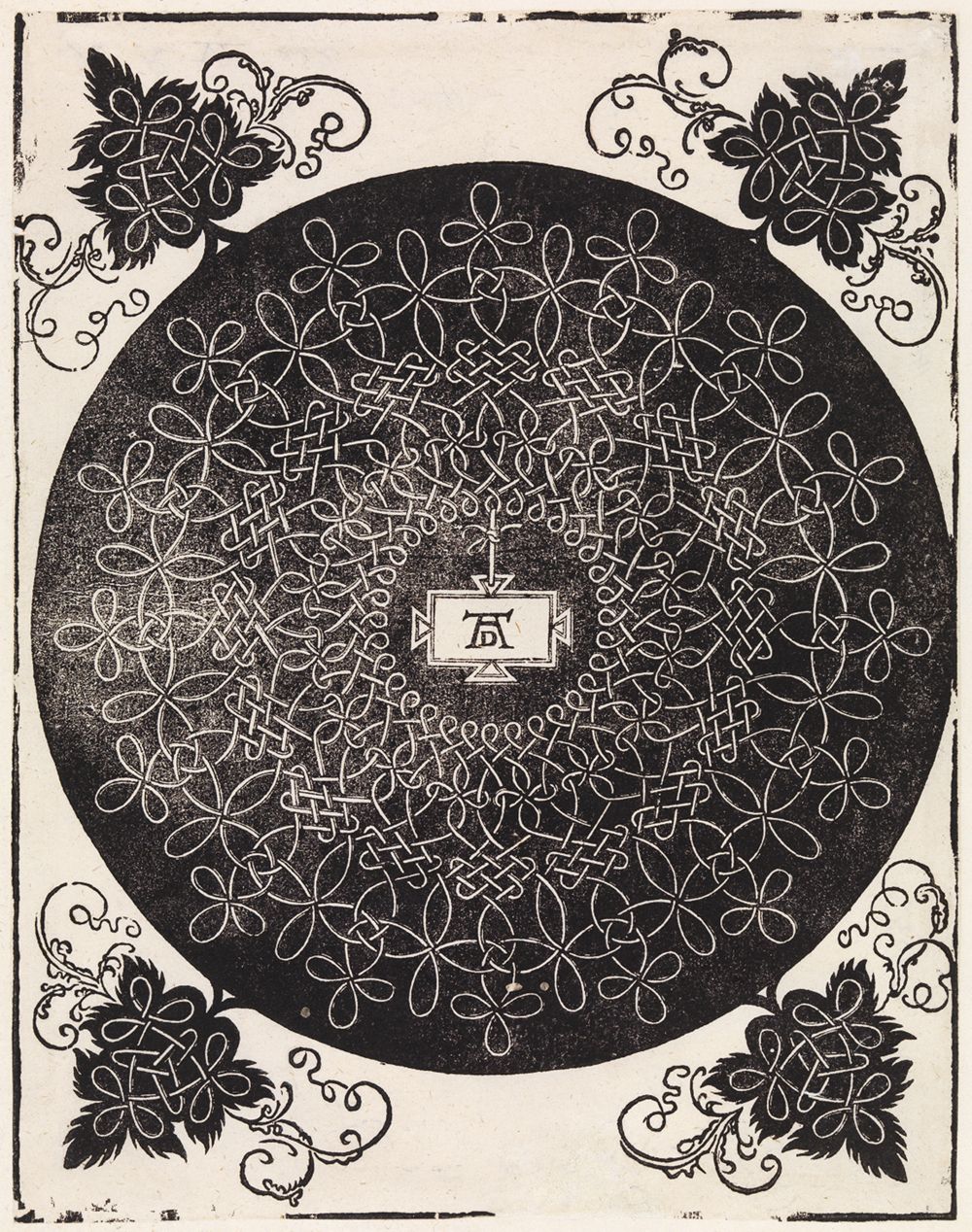 Albrecht Dürer - Knoten mit oblongem Schildchen und dicker Einfassung