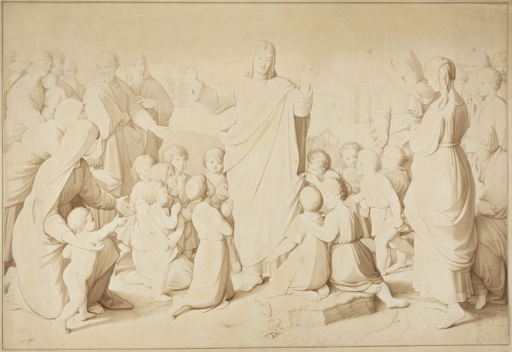 Friedrich Overbeck - Christus segnet die Kinder