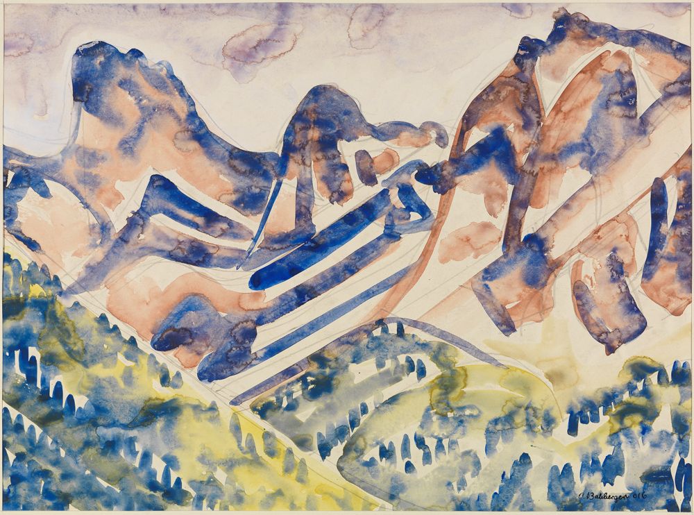 August Babberger - Berglandschaft
