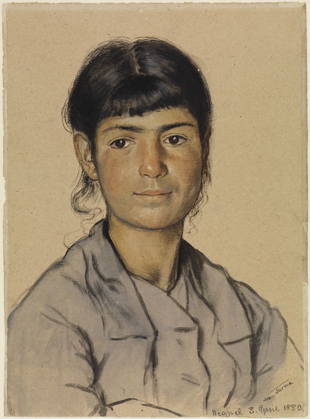 Hans Thoma - Bildnis einer jungen Neapolitanerin