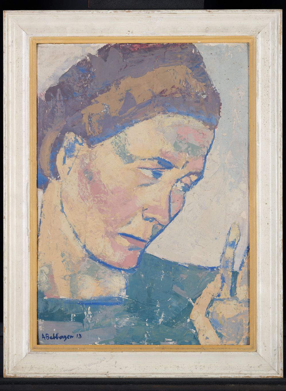August Babberger - Kopf mit Hand