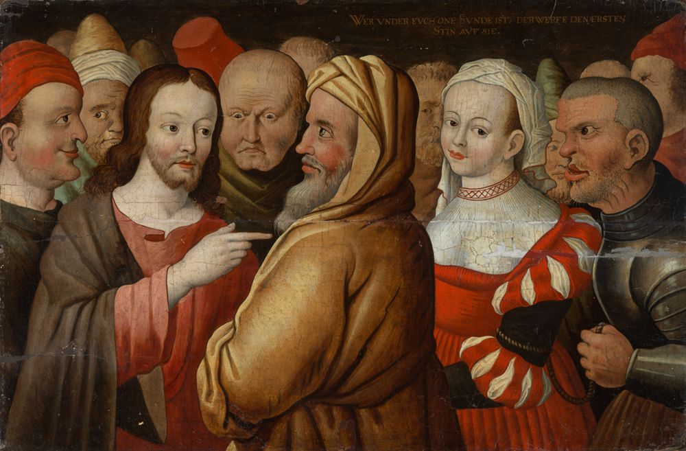 Deutscher Meister - Christus und die Ehebrecherin