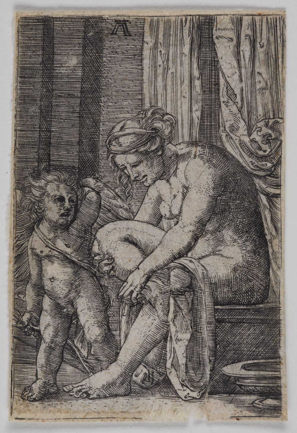 Albrecht Altdorfer - Venus, die Füsse trocknend