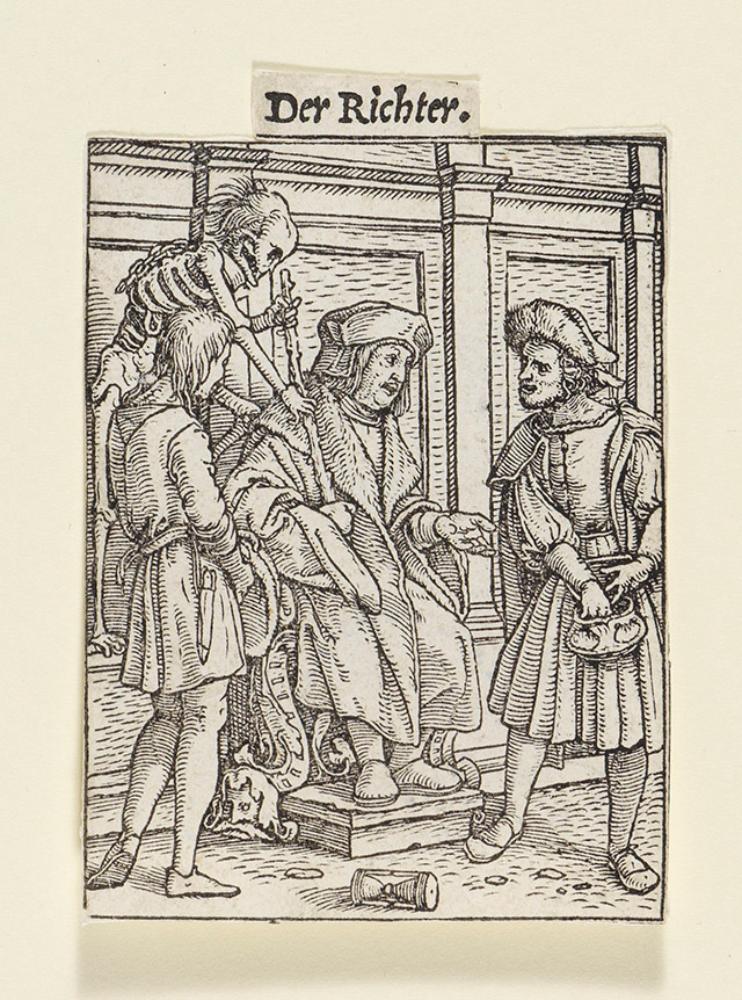 Hans Holbein (1497) - Der Richter (Totentanz)