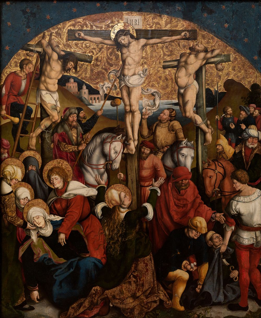 Meister von Sigmaringen - Kreuzigung Christi