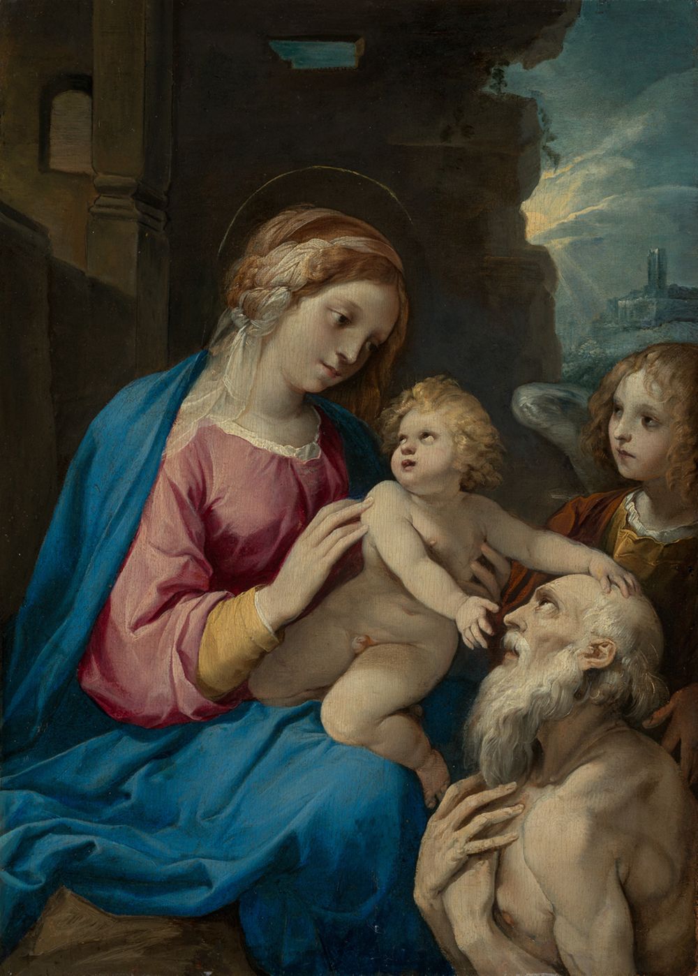 Giuseppe Cesari - Madonna mit Kind, Hieronymus und Engel