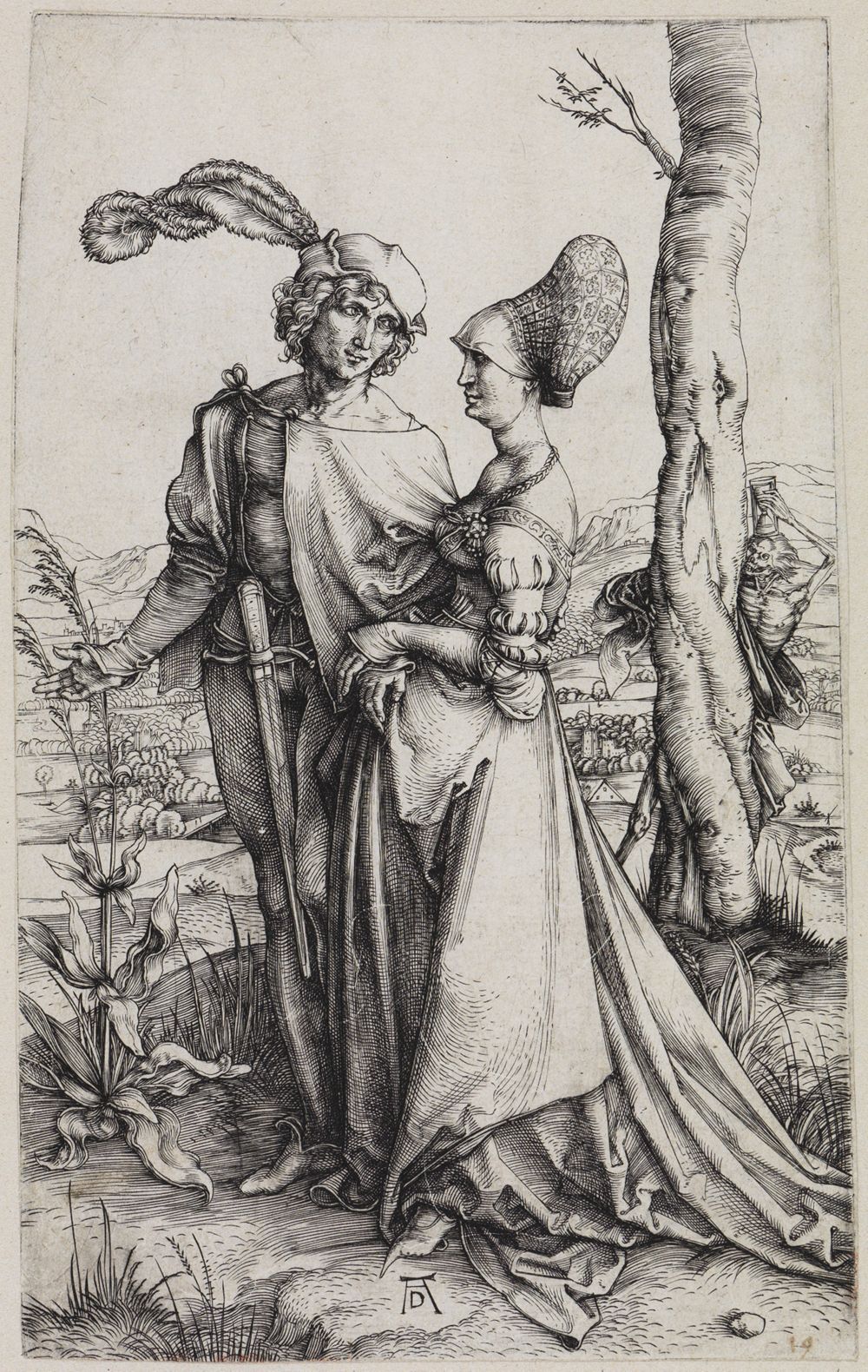 Albrecht Dürer - Das Liebespaar und der Tod (Der Spaziergang)