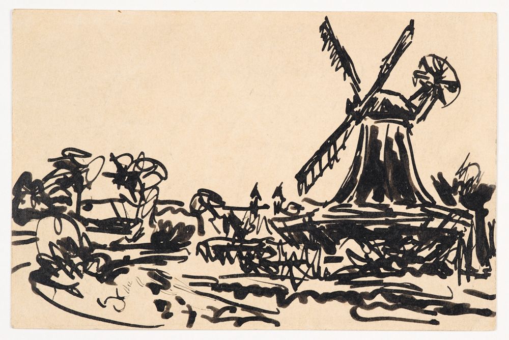 Ernst Ludwig Kirchner - Windmühle auf Fehmarn