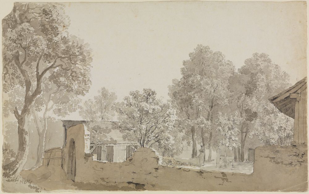 Johann Jakob Biedermann - Gehöft im Wald