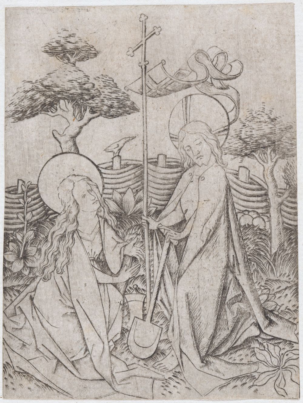 Meister E.S. - Christus erscheint der Magdalena