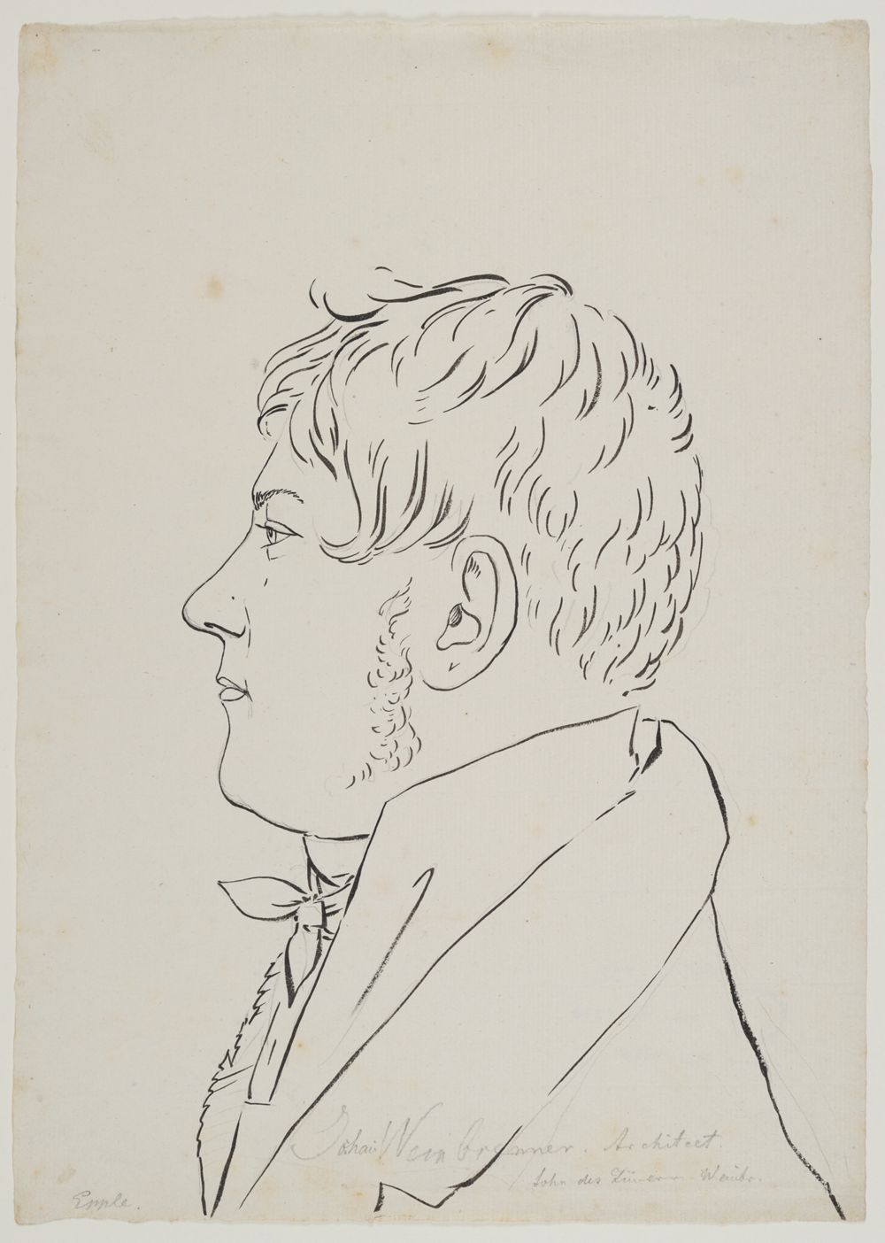 Karl Epple - Bildnis Johann Weinbrenner