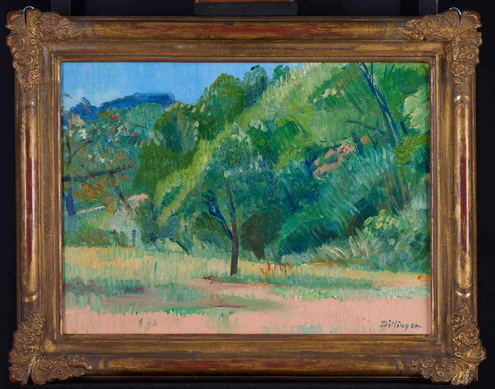 Karl Dillinger - Landschaft mit Bäumen