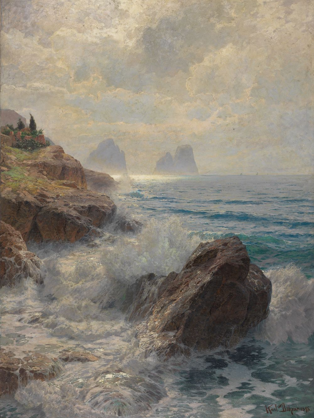 Karl Boehme - Morgenstimmung am Strand von Capri