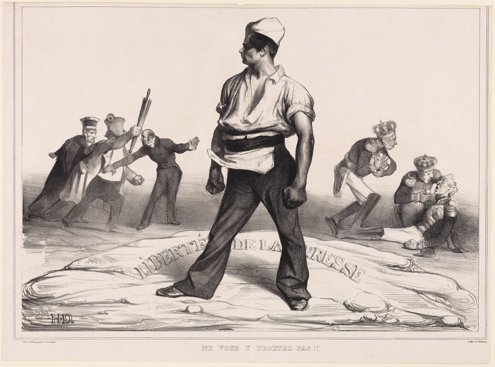 Honoré Daumier - Ne vous y frottez pas!!