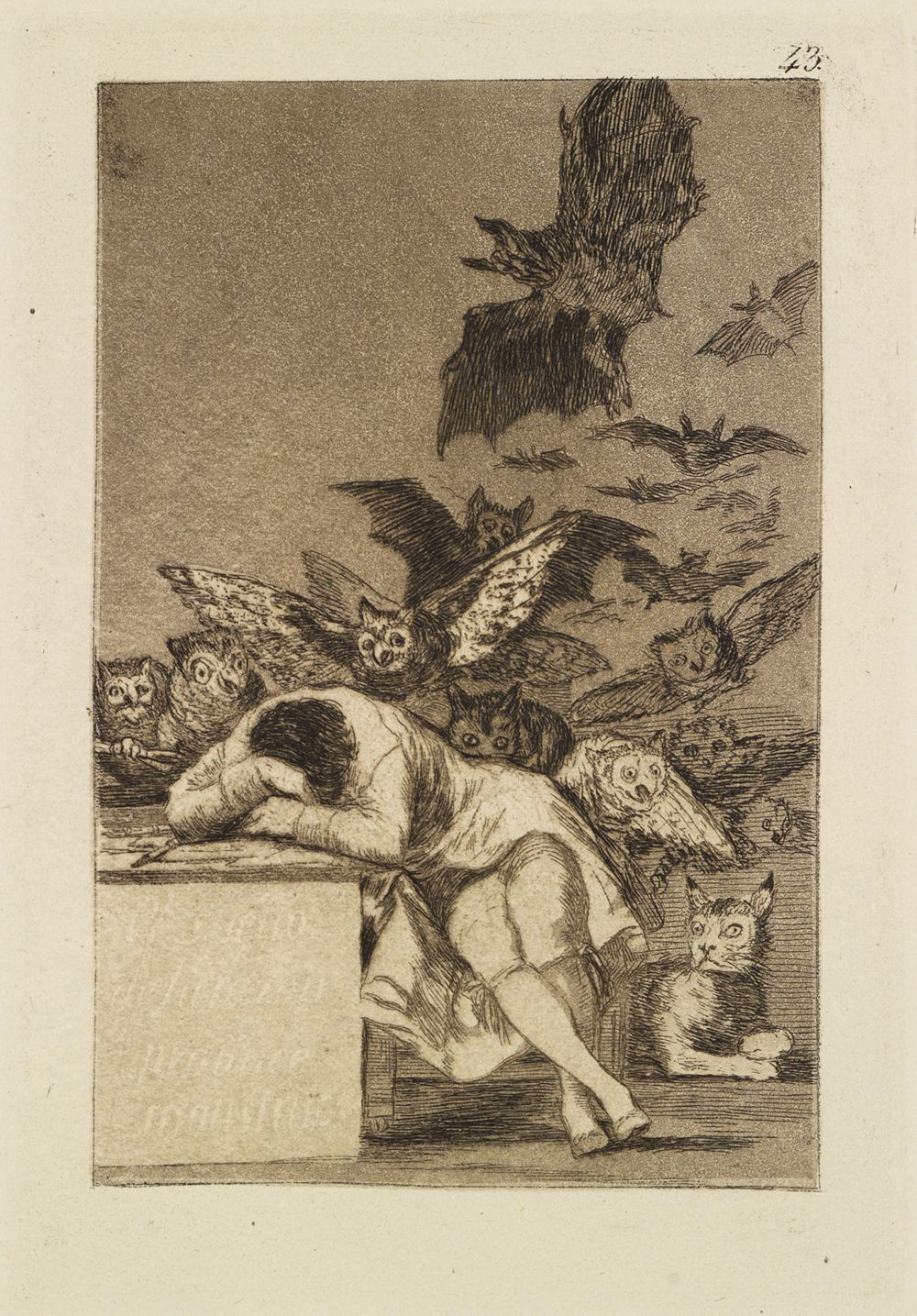 Francisco de Goya - Caprichos, Bl. 43