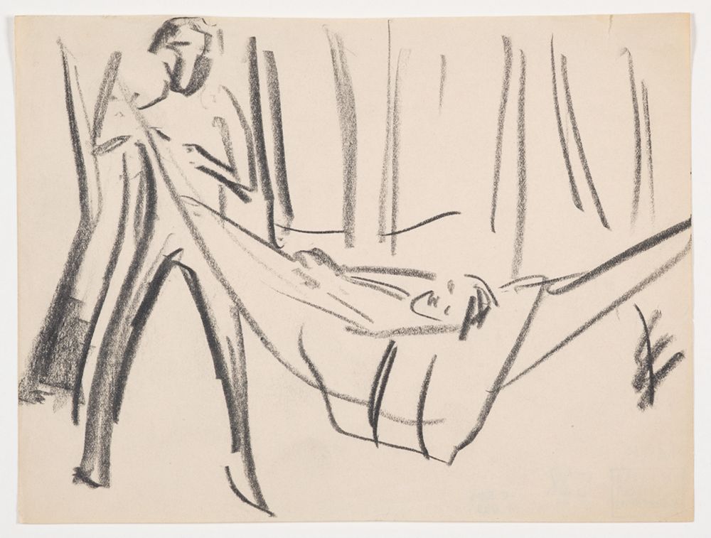 Ernst Ludwig Kirchner - Fränzi in der Hängematte
