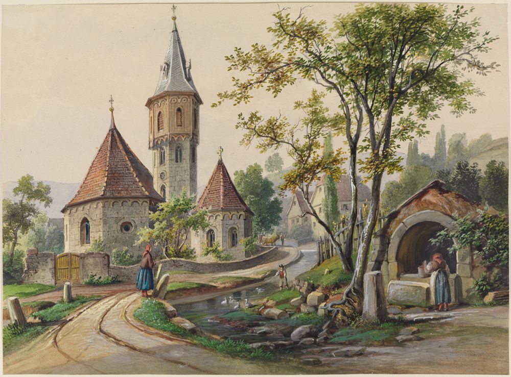 Georg Maria Eckert - Die Achatiuskapelle in Grünsfeldhausen bei Lauda