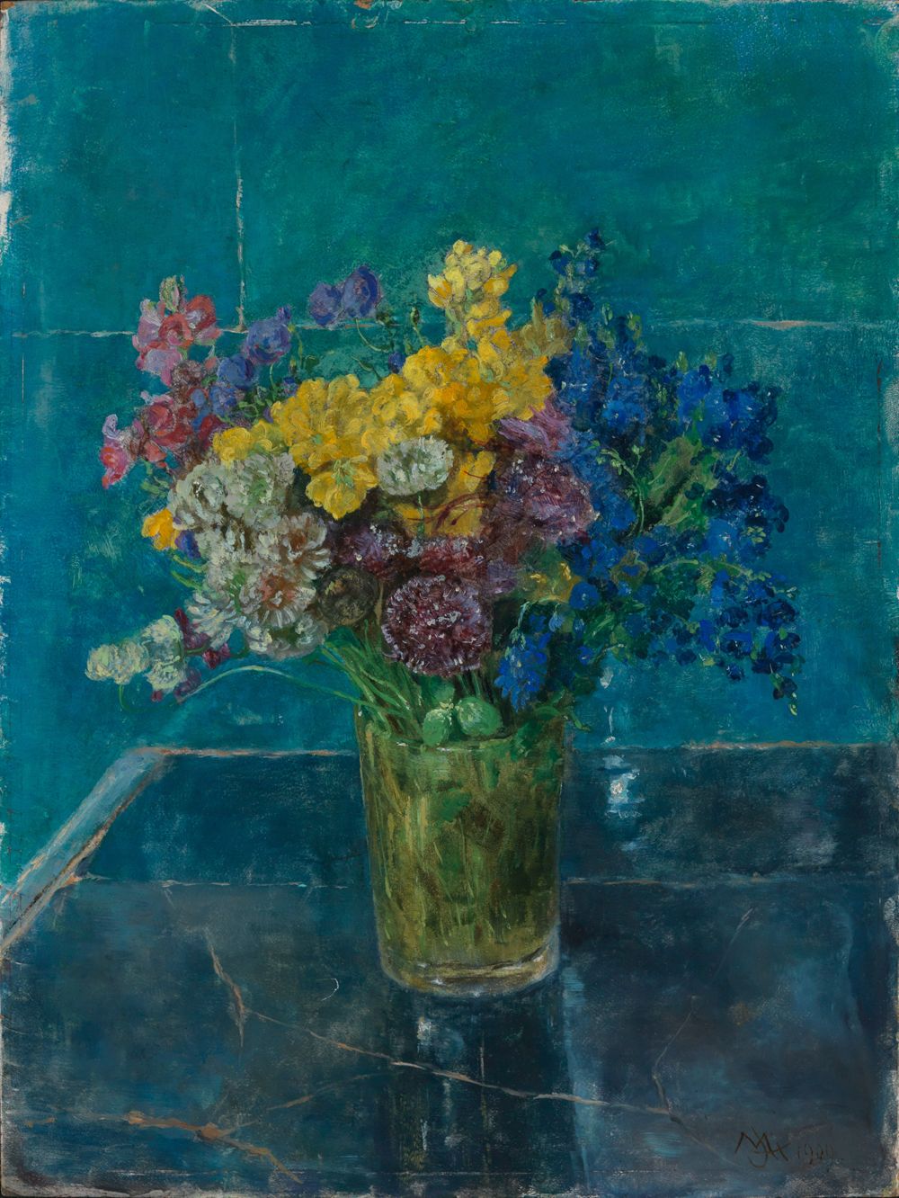 Marie Paquet-Steinhausen - Frühlingsblumen im Glas