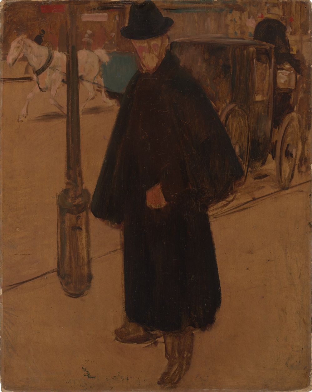 Albert Haueisen - Der Maler Ernst Würtenberger auf der Straße