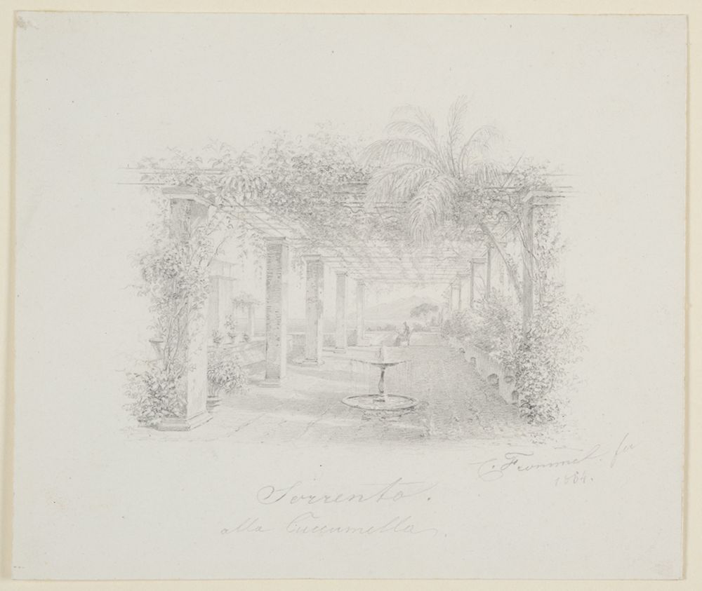 Carl Ludwig Frommel - Laubengang der Villa Cucumella in Sorrent